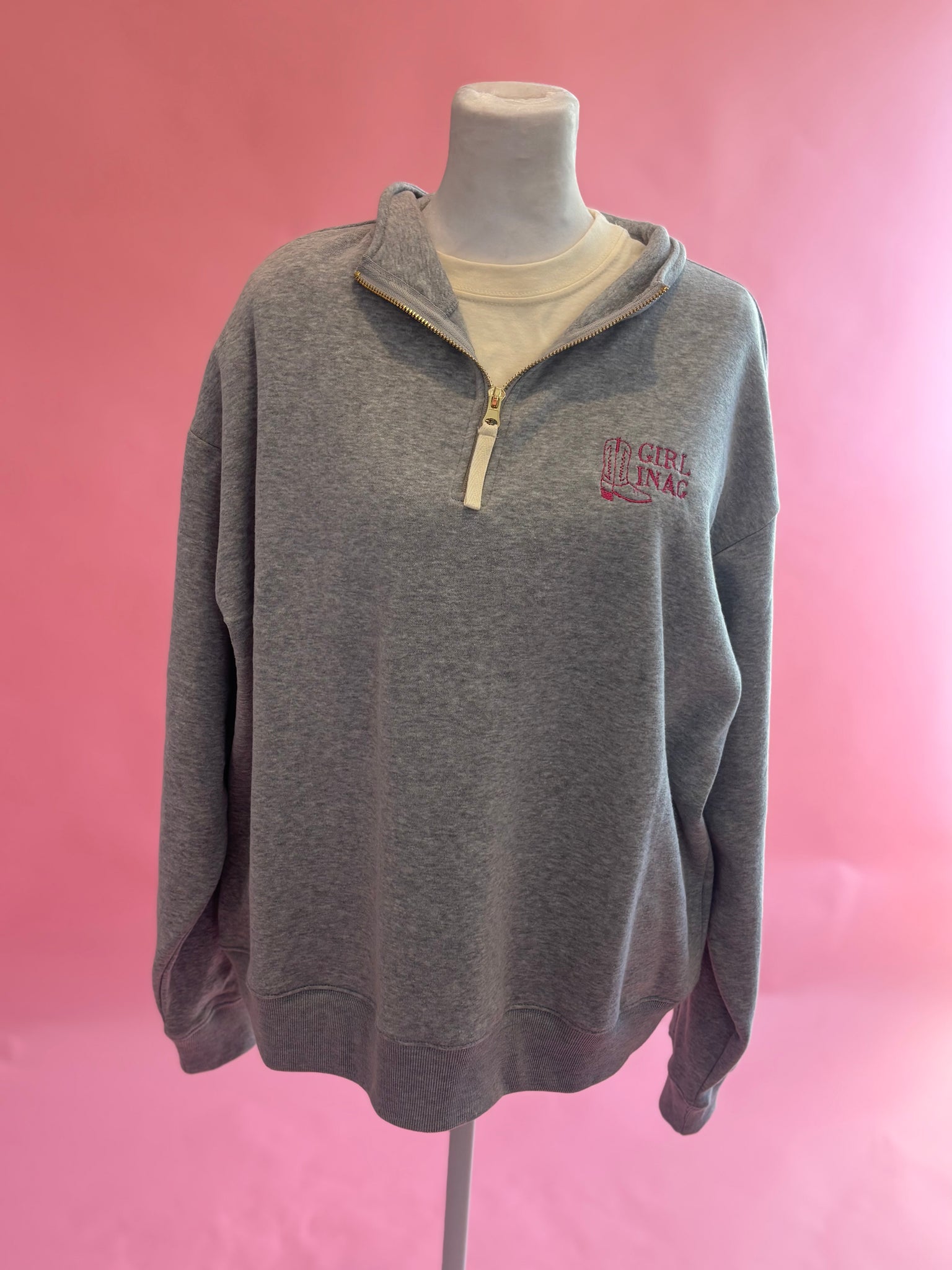 Girl In Ag Sweatshirt- Grey